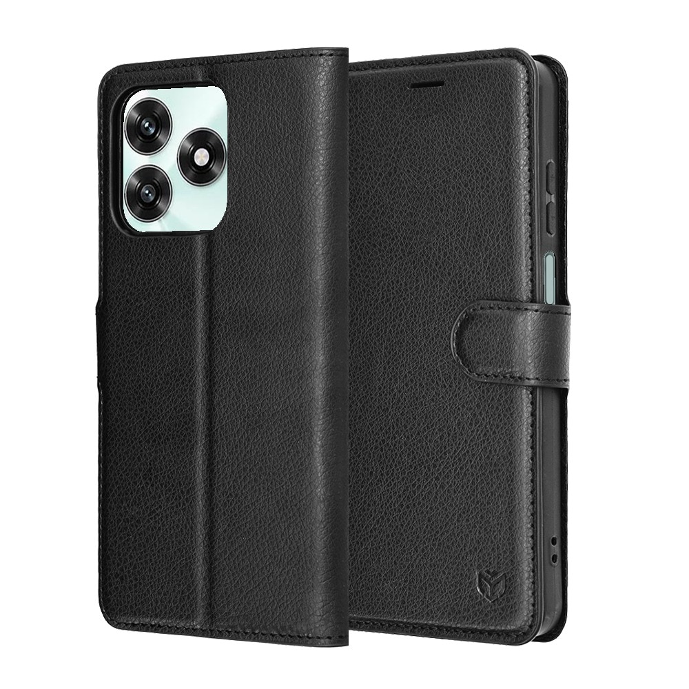 Husa pentru Honor X5c Plus Tip Carte, Leather Folio, Functie de Stand, Calitate Premium, Antisoc, Protectie Sporita, Negru
