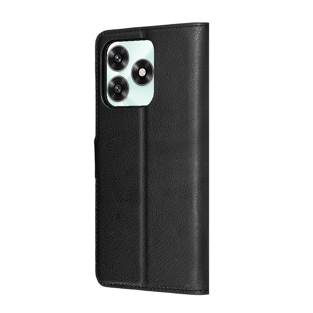 Husa pentru Honor X5c Plus Tip Carte, Leather Folio, Functie de Stand, Calitate Premium, Antisoc, Protectie Sporita, Negru