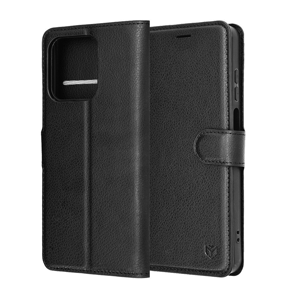 Husa pentru Honor X5c Plus Tip Carte, Leather Folio, Functie de Stand, Calitate Premium, Antisoc, Protectie Sporita, Negru