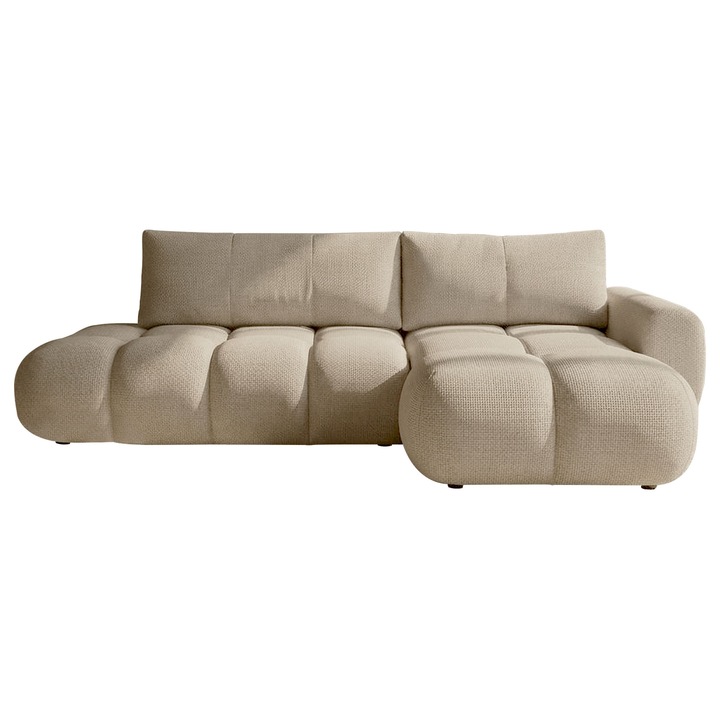 Coltar cu functie de dormit Zerlita O dreapta, MIRJAN 24, bej, 172x285x85 cm