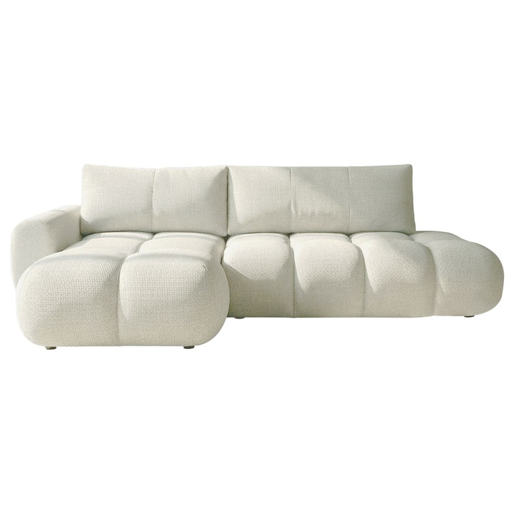 Coltar cu functie de dormit Zerlita O stanga, MIRJAN 24, crem, 172x285x85 cm