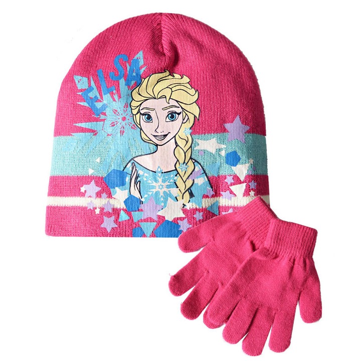 Caciulita si manusi Frozen, 98 CM