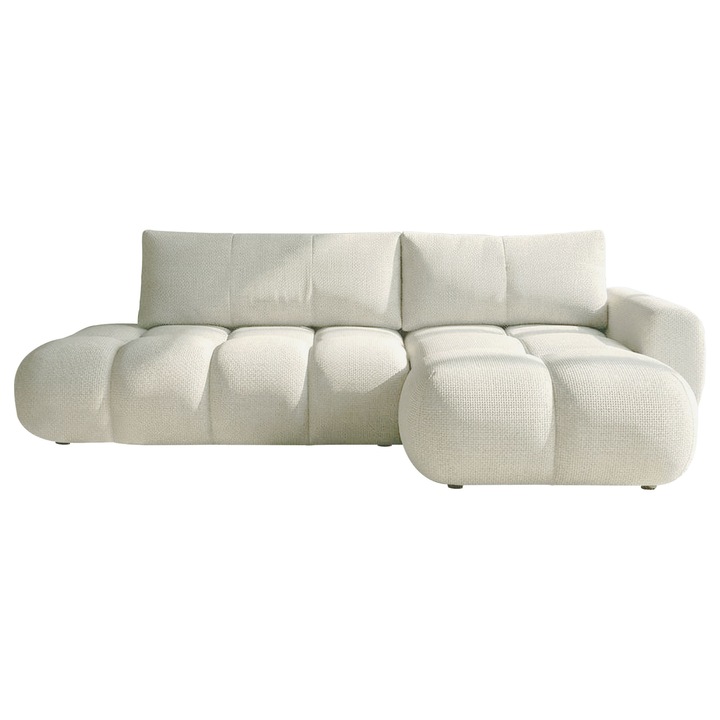 Coltar cu functie de dormit Zerlita O dreapta, MIRJAN 24, crem, 172x285x85 cm