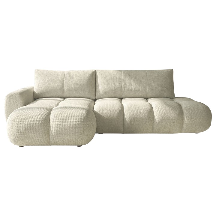 Coltar cu functie de dormit Zerlita O stanga, MIRJAN 24, bej deschis, 172x285x85 cm