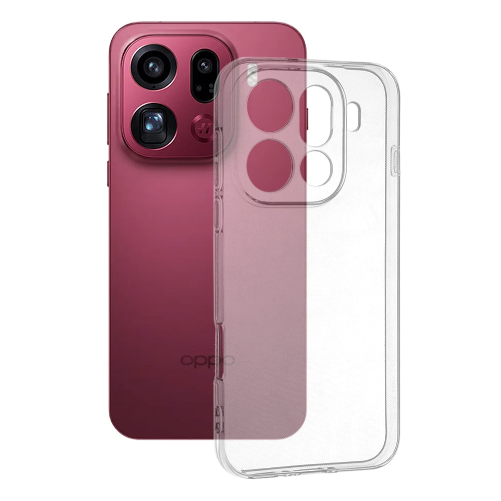 Husa pentru Oppo Find X9 Pro, SKYDDAR INNOVATION, ClearGuard, din silicon transparent, set cu sticker, Transparenta