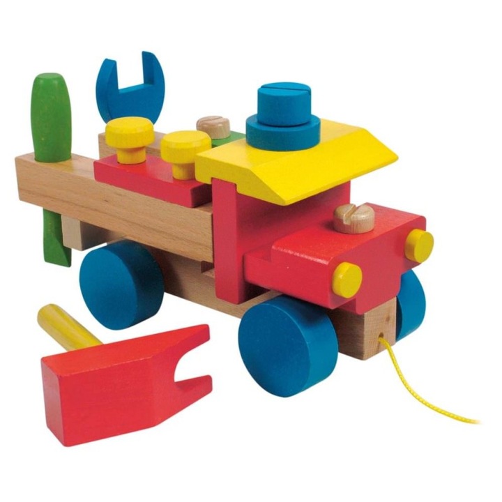 Camion de asamblat Woody, 17 piese, 22x14, 5x11, 5cm