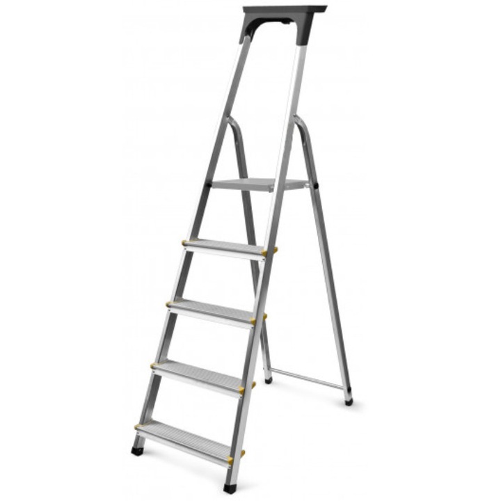 Munkaállvány, BRAKET, alumínium létra, 5 fokos, 191cm