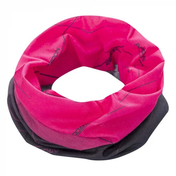 Esarfa multifunctionala de iarna negru-roz, Ardon CREATRON NEGRU-ROZ