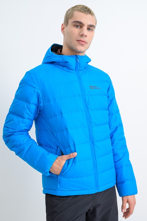 Jack Wolfskin, Geaca cu umplutura de puf pentru drumetii Ather, Albastru pal