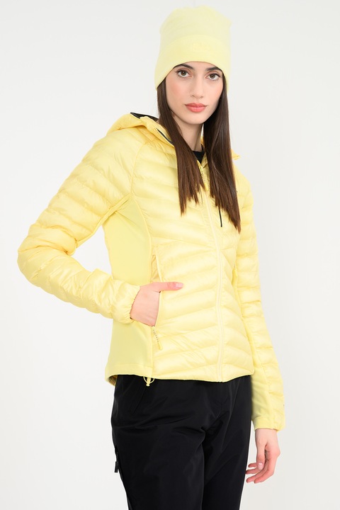 Jack Wolfskin, Зимно хайкинг яке Routeburn Pro с качулка, Бледожълт