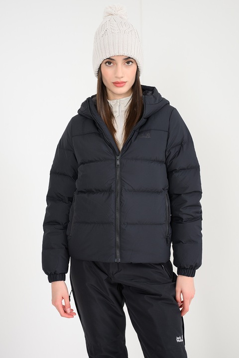 Jack Wolfskin, Geaca impermeabila cu umplutura de puf Frozen Palace, Negru