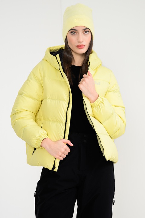 Jack Wolfskin, Geaca impermeabila cu umplutura de puf Frozen Palace, Galben pal