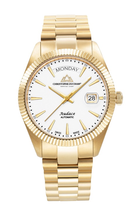 Christophe Duchamp, Rozsdamentes acél karóra, Aranyszín