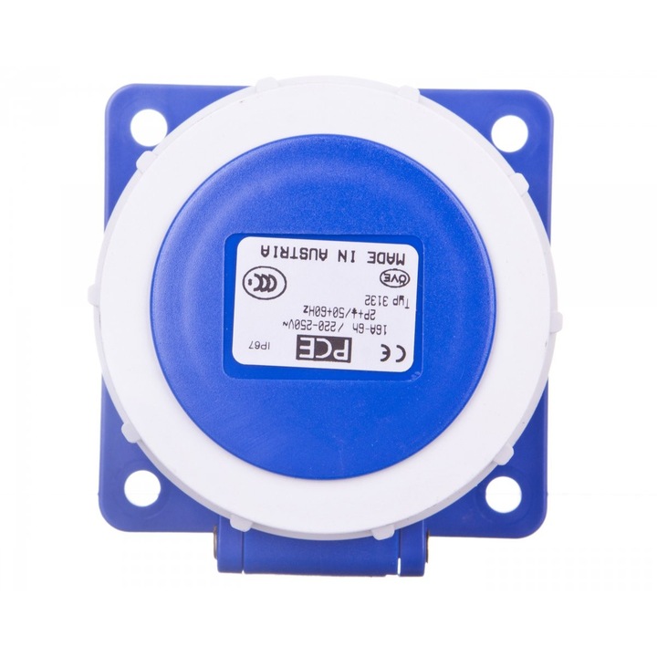 Priza Industriala 16A 3P 230V IP67 POWER TWIST Albastru