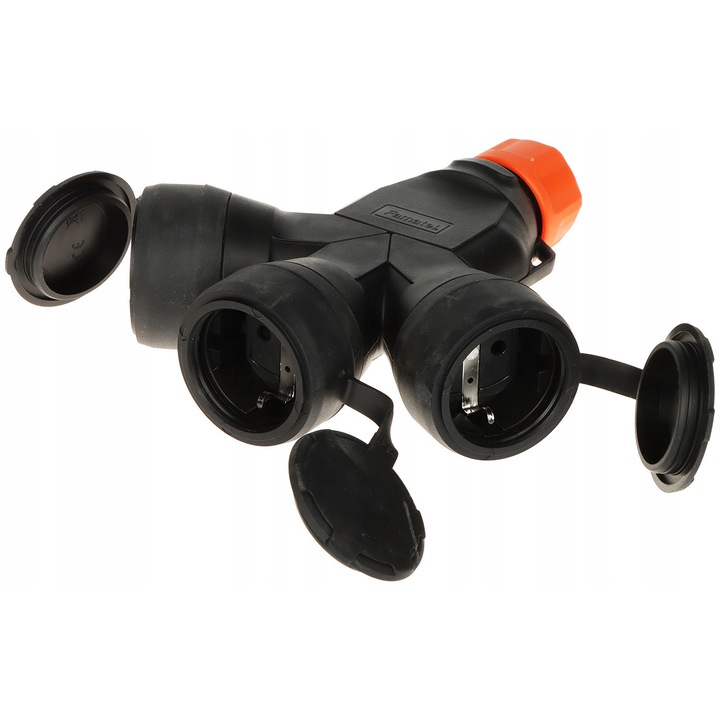 Priză tripla portabilă Famatel XF188S-EPN, 250V, 16A, IP54, IK08