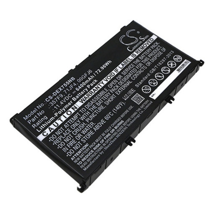 Baterie TECHTEK CS-DEX755NB Li-Polymer 6400mAh