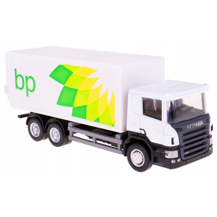 Üzemanyag teherautó Scania P, RMZ, fém, 1:64, 14.5x4x5.8cm