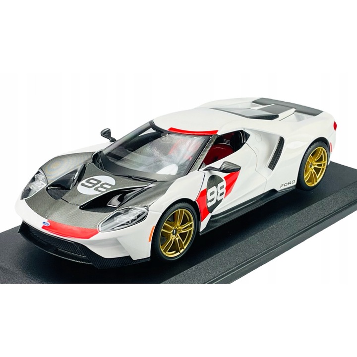 Model Metalic Maisto Ford GT Heritage Edition Alb 1:18, 26x12cm