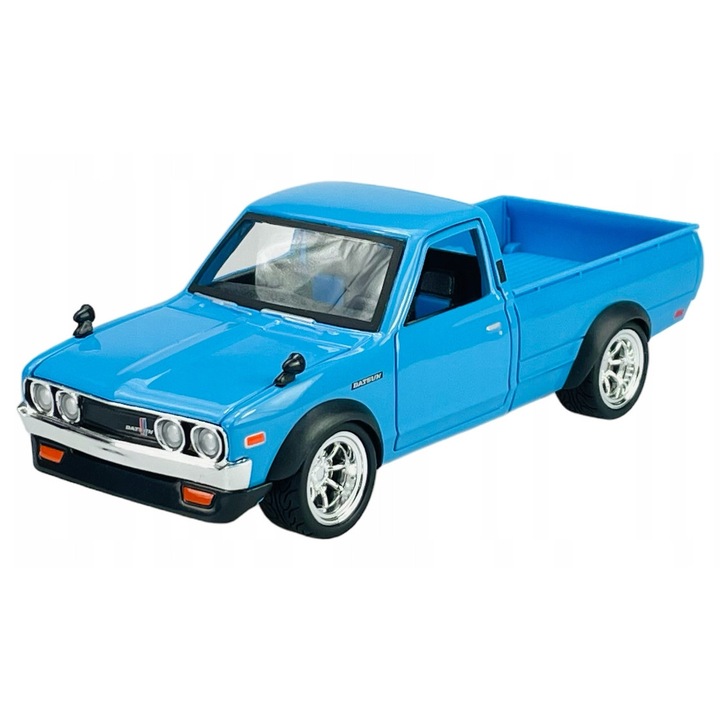 Maisto Model Metalic Datsun 620 Pick-Up 1973, Scara 1:24, Albastru, 17x6, 5cm