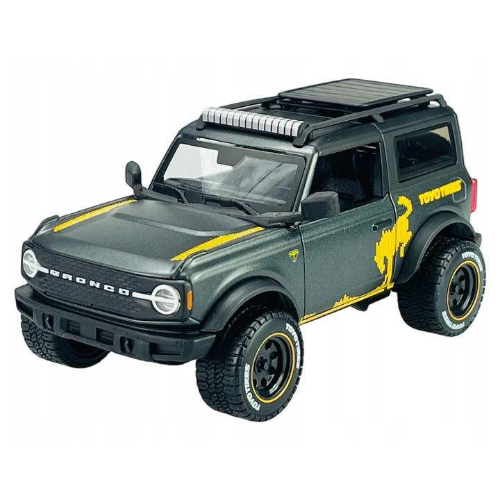 Model metalic Ford Bronco Badlands 1:24, Maisto, grafit, 18x8cm