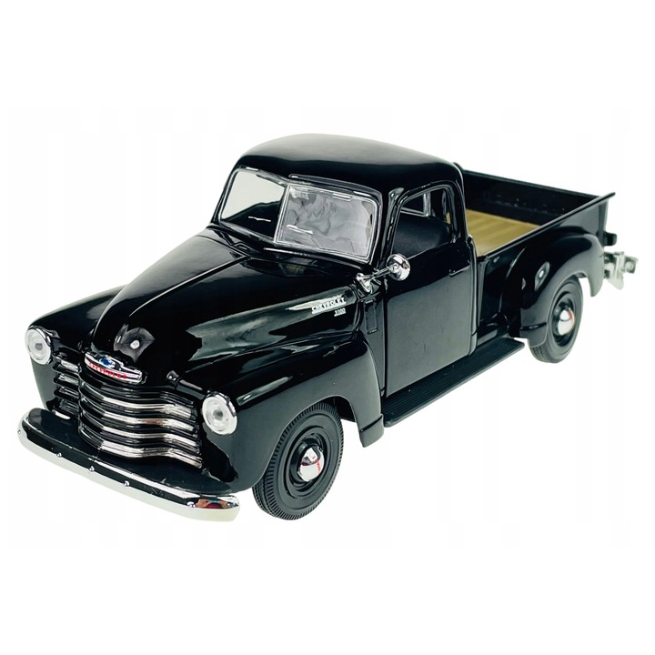 Model metallic Chevrolet 3100 Pickup, Maisto, 1:25, negru, 18x6, 5cm