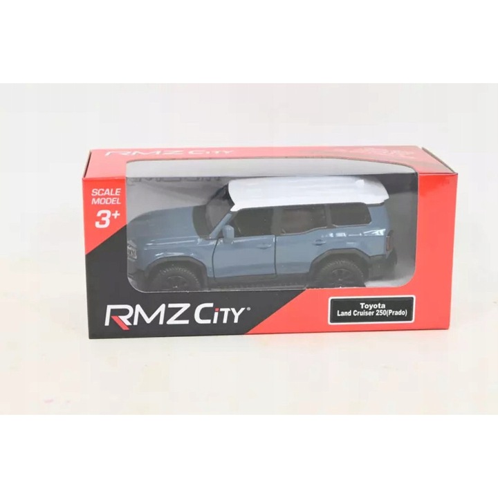 RMZ Toyota Land Cruiser részletes játékautó, kék, fém, 1:32-39 méretarány