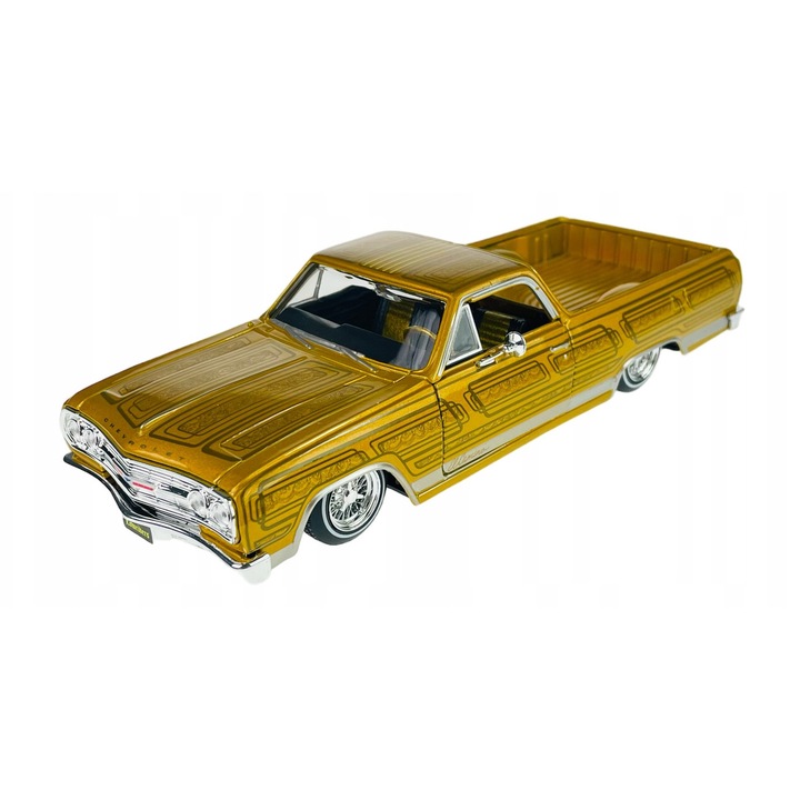 Maisto Chevrolet El Camino 1965, fém modell 1:25, arany színű, 19,5x7cm