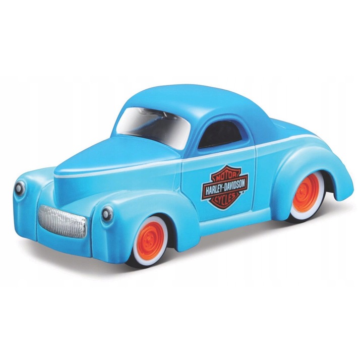 Maisto Mașină de jucărie 1941 Willys Coupe Harley-Davidson Albastru 1:64 8x3cm