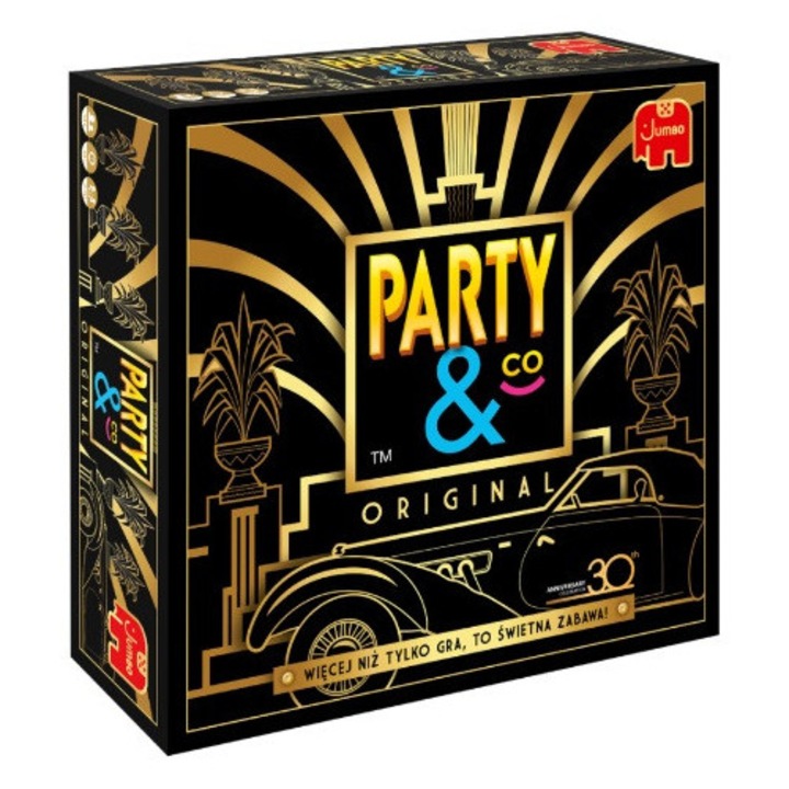 Joc de societate Party&Co, 400 carti, 4 pionii, 1 tabla, 30 secunde, multicolor