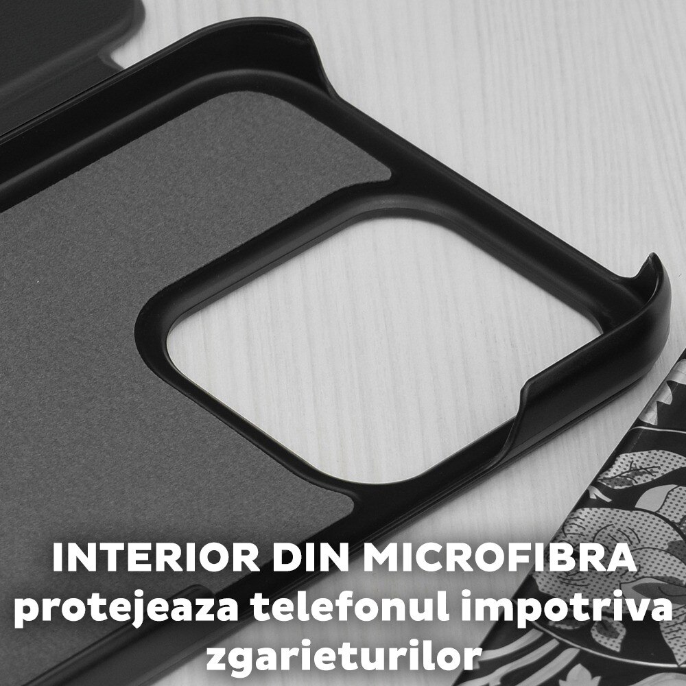 Husa pentru Xiaomi Redmi 15C 4G / Redmi 15C 5G / Poco C85 4G Tip Carte, S-View, Functie de Stand, Calitate Premium, Antisoc, Protectie Sporita, Negru