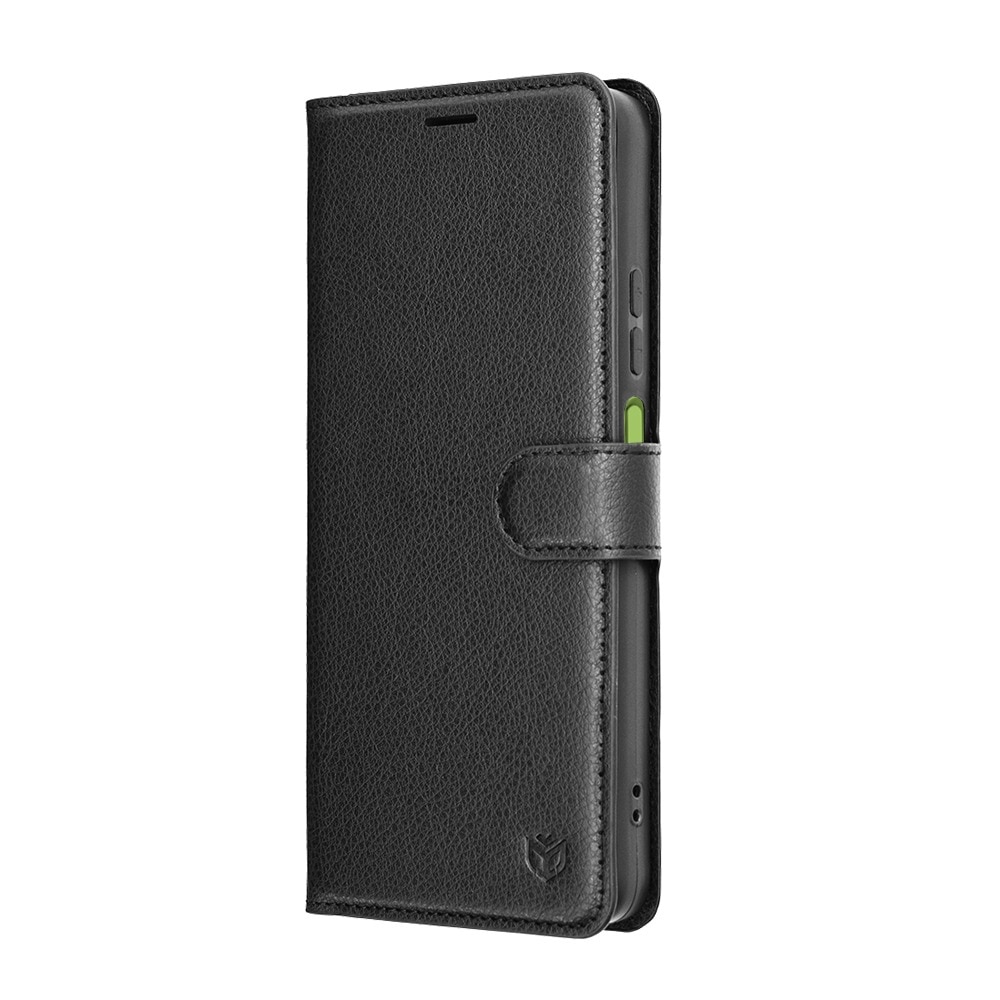 Husa pentru Motorola Moto G06 Tip Carte, Leather Folio, Functie de Stand, Calitate Premium, Antisoc, Protectie Sporita, Negru