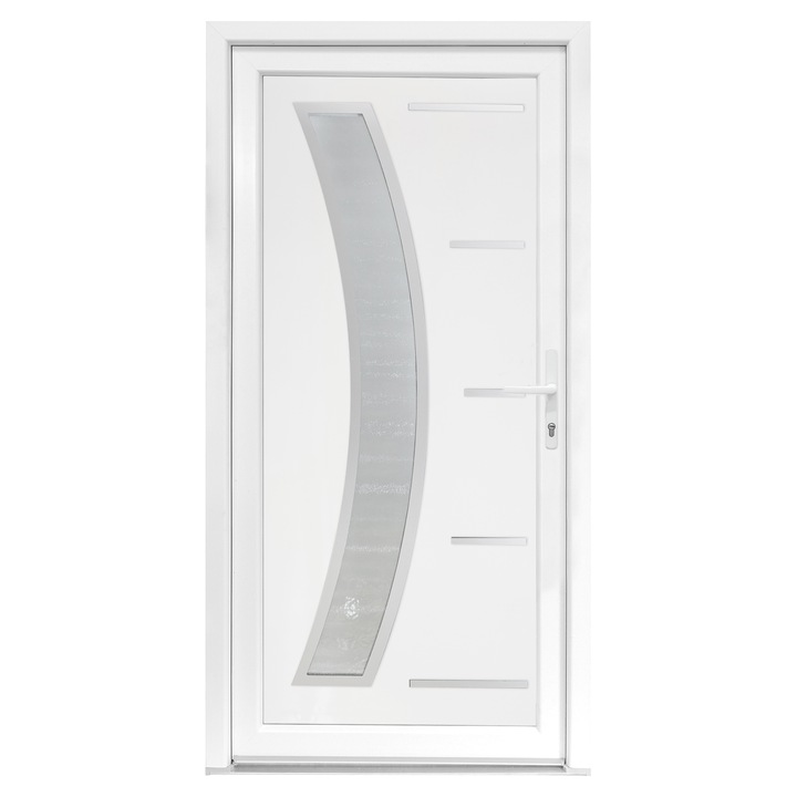 Usa exterior PVC GALIA, 980x2000 mm, deschidere dreapta, alb