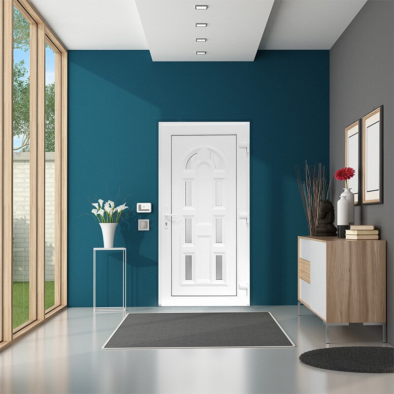 Usa exterior PVC MAGNOLIA, 980x2000 mm, deschidere dreapta, alb - eMAG.ro