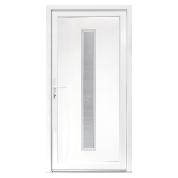 Usa exterior PVC SERENA, 980x2000 mm, deschidere stanga, alb