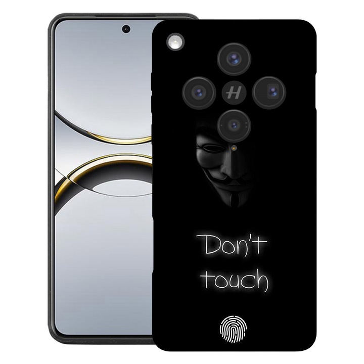 BestCase® Husa Premium Silicone Compatibila cu OPPO Find X8, cu Design Don’t Touch My Phone, Microfibra in interior, 2043686 PB 1167
