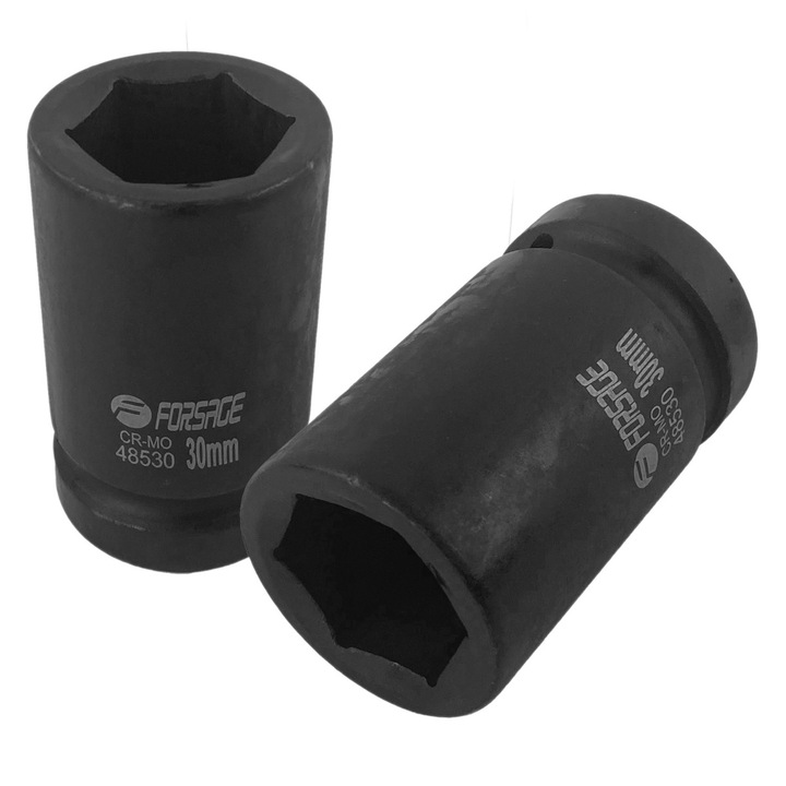 Ütvecsavarozó 1", FORSAGE, 30mm, 6-szög, 80mm, 0,61kg