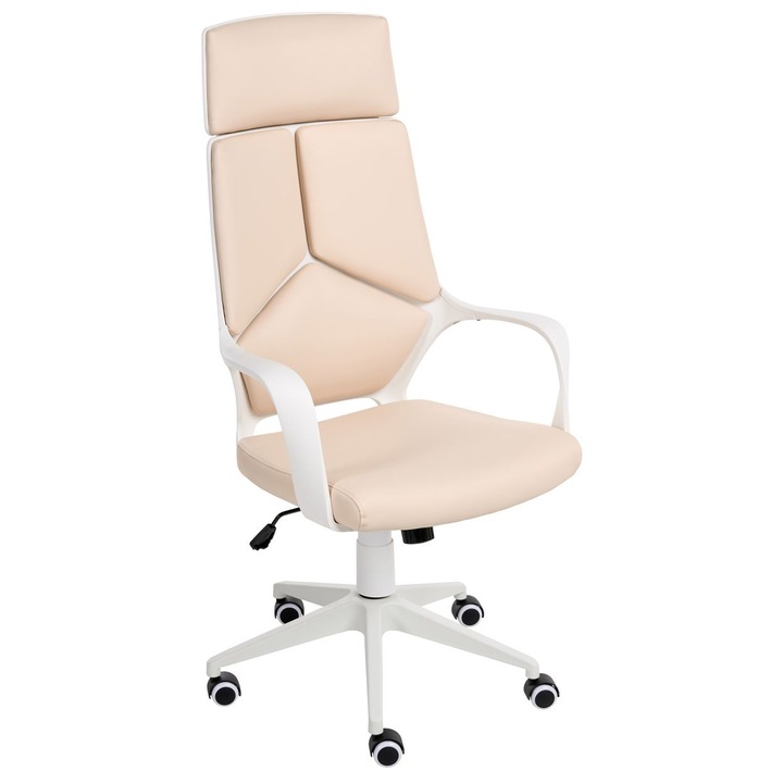 Scaun ergonomic Delight Piele ecologica Bej deschis