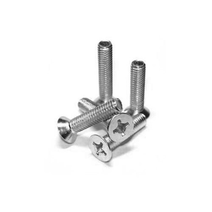 Surub metalic cu cap conic, UN, 4x70mm, zincat, set 1000 bucati