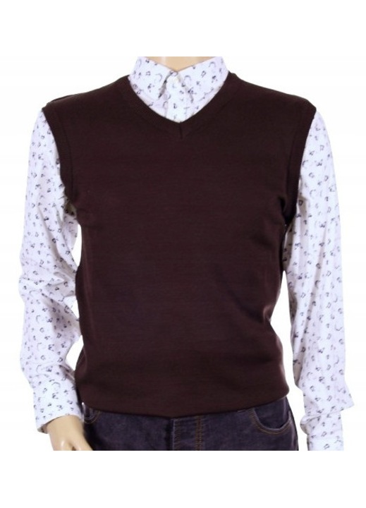 Vesta barbati, Selantino, lana/acril, maro