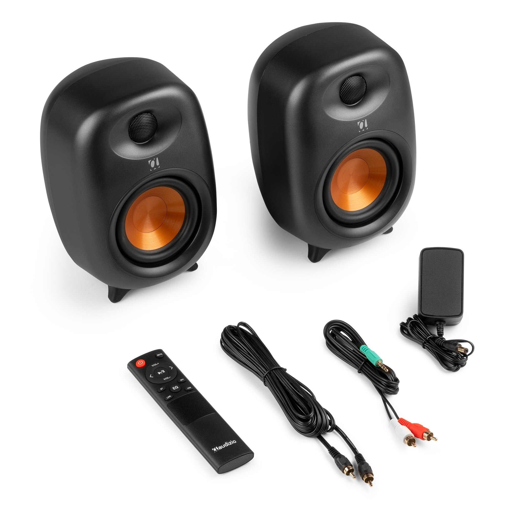 Set 2 boxe active de raft, 4", 80W RMS, Bluetooth/USB, Audizio RS80