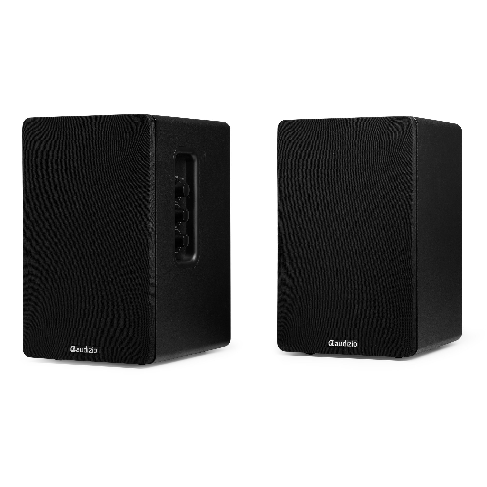Set 2 boxe active Hi-Fi de raft, 4", 40W RMS, Bluetooth, negru, Audizio KS01