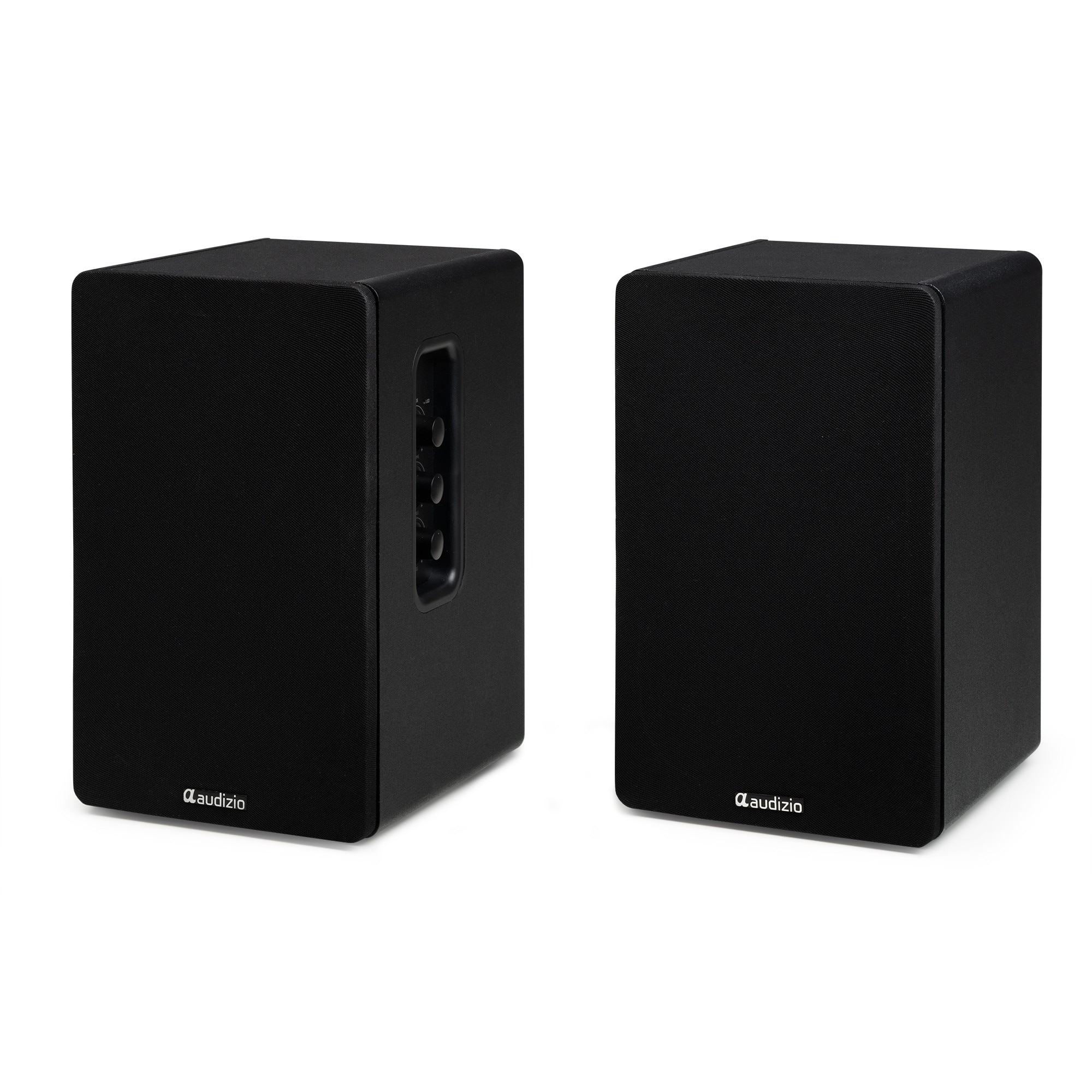 Set 2 boxe active Hi-Fi de raft, 4", 40W RMS, Bluetooth, negru, Audizio KS01