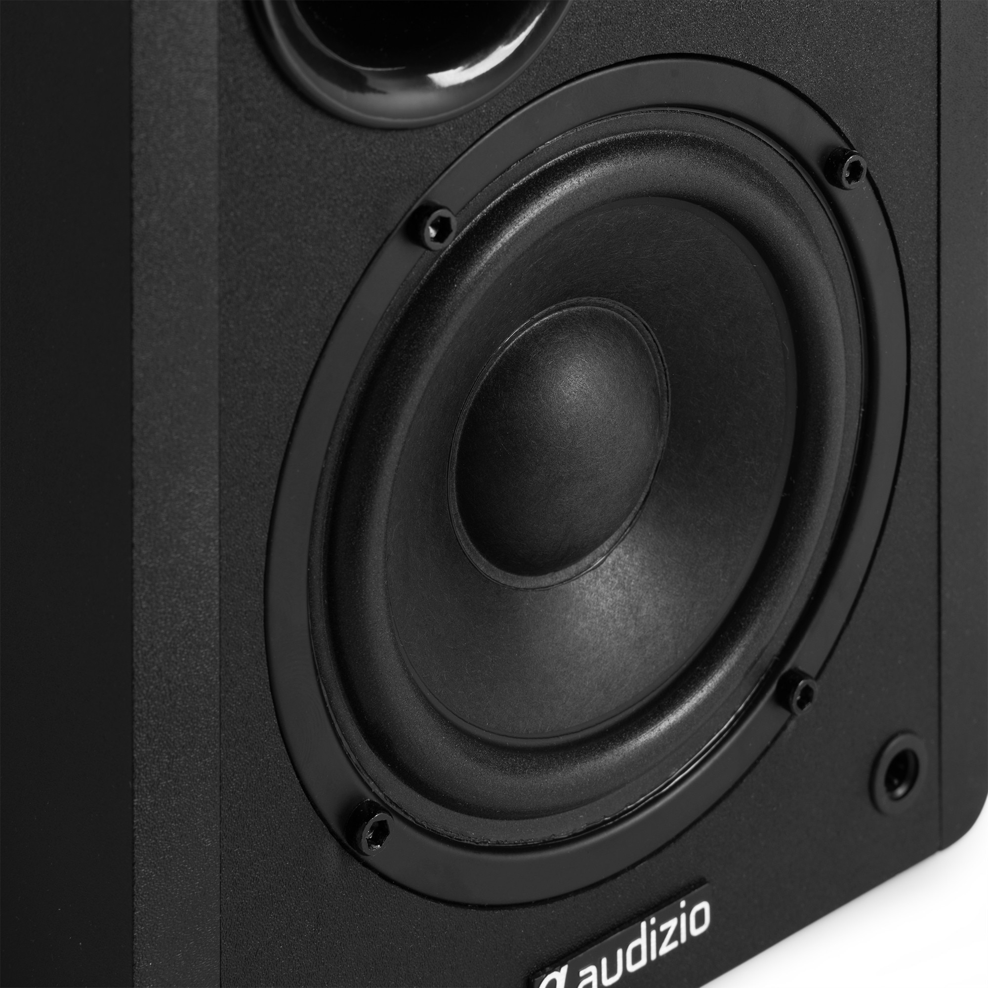 Set 2 boxe active Hi-Fi de raft, 4", 40W RMS, Bluetooth, negru, Audizio KS01