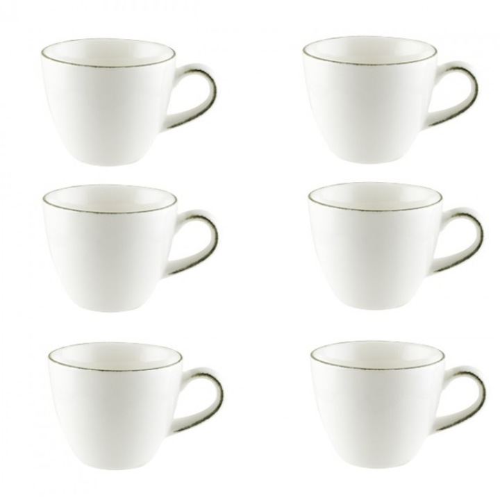 Set 6 cesti ceai, portelan BONNA IRIS 230ml, (E103 RIT 01CF)