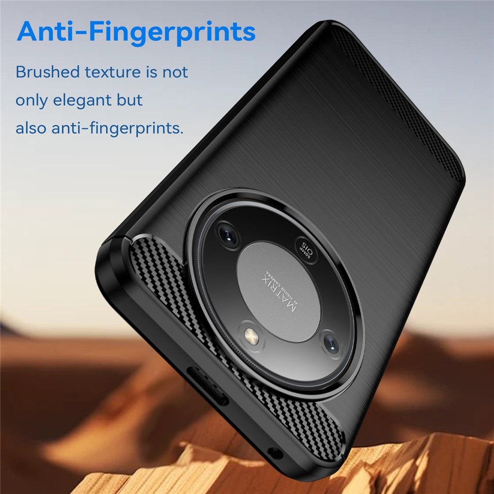 Husa pentru Honor Magic 8 Lite Carbon Liquid Silicone, negru