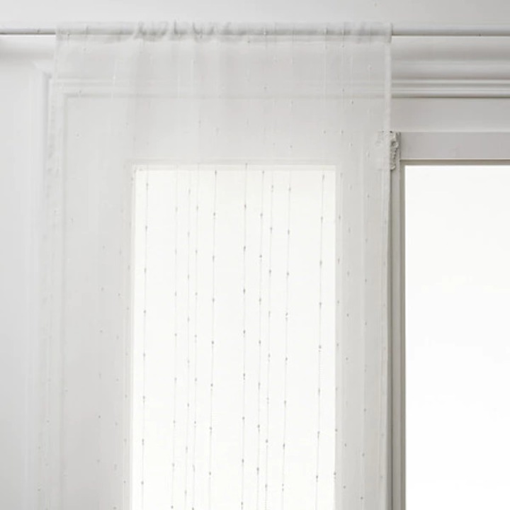 2 db Atmosphera Anissa voile függöny, 60 x 160 cm, poliészter, fehér szín