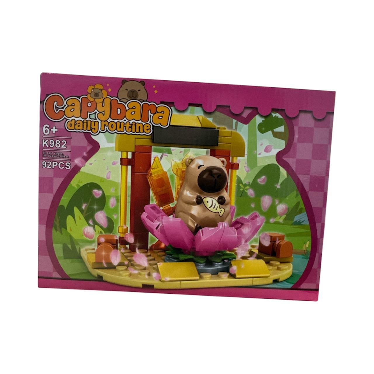 Set de constructie tip caramizi Capybara – Daily Routine, 92 pcs, 6 ...