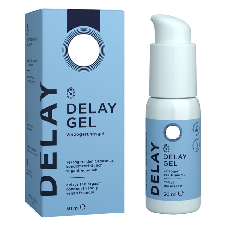 Gel pentru Intarzierea Ejacularii 50 ml, Efect de Racire Desenzibilizator pentru Barbati, Controlul Dorit, Anti Ejaculare Precoce, Delay Gel, Pentru un Act Sexual Prelungit, Maximizeze Durata Placerii