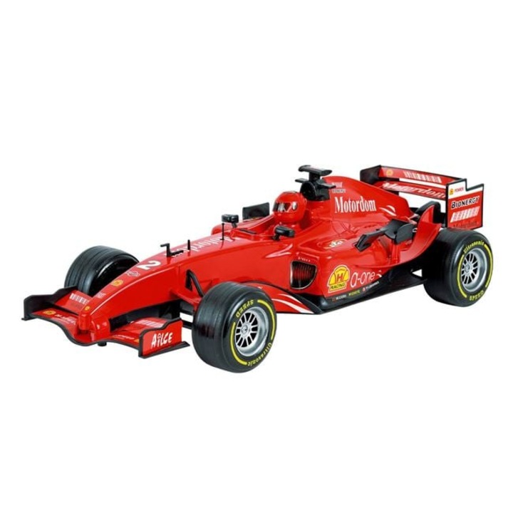 Masina Formula F1 Friction Rosie 1:24, Jucarie cu Miscare Tip Impinge si Porneste, Pentru Copii 3+ Ani