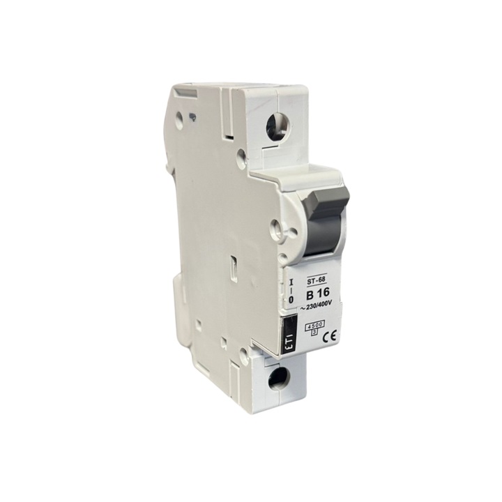 Siguranta automata ST68, 1P, 16A, Curba B, 4, 5kA, ETI